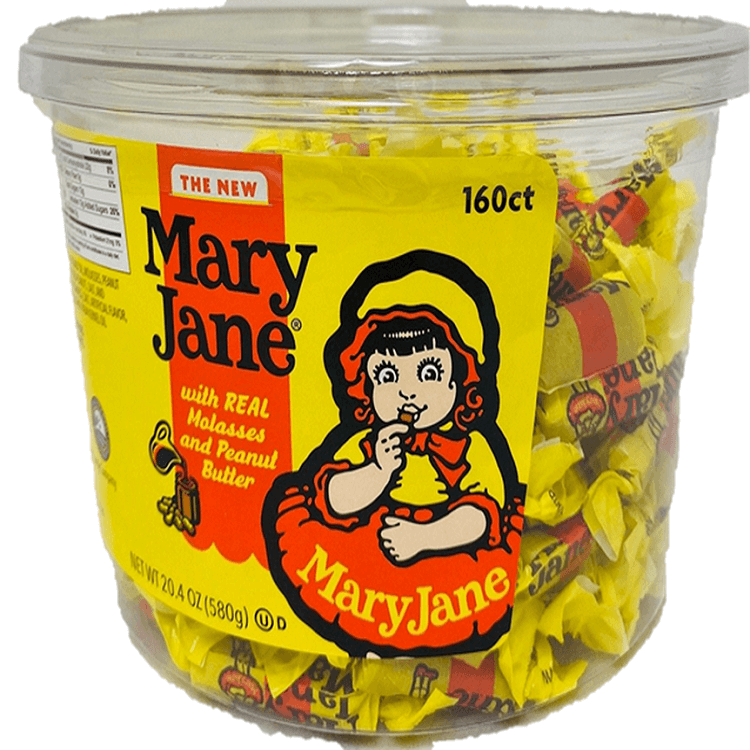 Mary Janes Nostalgic Candy Sweet Services Com Online Bulk Candy Store   MARY JANE TUB 